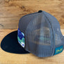 Mesh back Stitched Flat Brim
