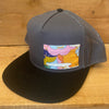 Mesh back Stitched Flat Brim
