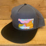 Mesh back Stitched Flat Brim