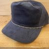 Corduroy Charcoal Rope Hat