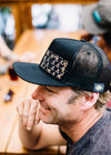 Mesh back Stitched Flat Brim