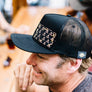 Mesh back Stitched Flat Brim