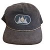 Corduroy Charcoal Rope Hat